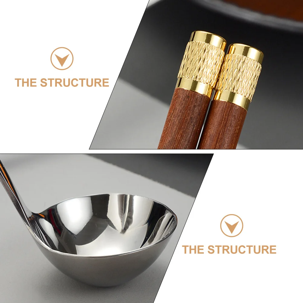 1Set Chinese Style Chopstick and Spoon Set Premium Stainless Steel Wood Anti-Slip Reusable Household Tableware for Home
1Set Chinese Style Chopstick and Spoon Set Premium Stainless Steel Wood Anti-Slip Reusable Household Tableware for Home