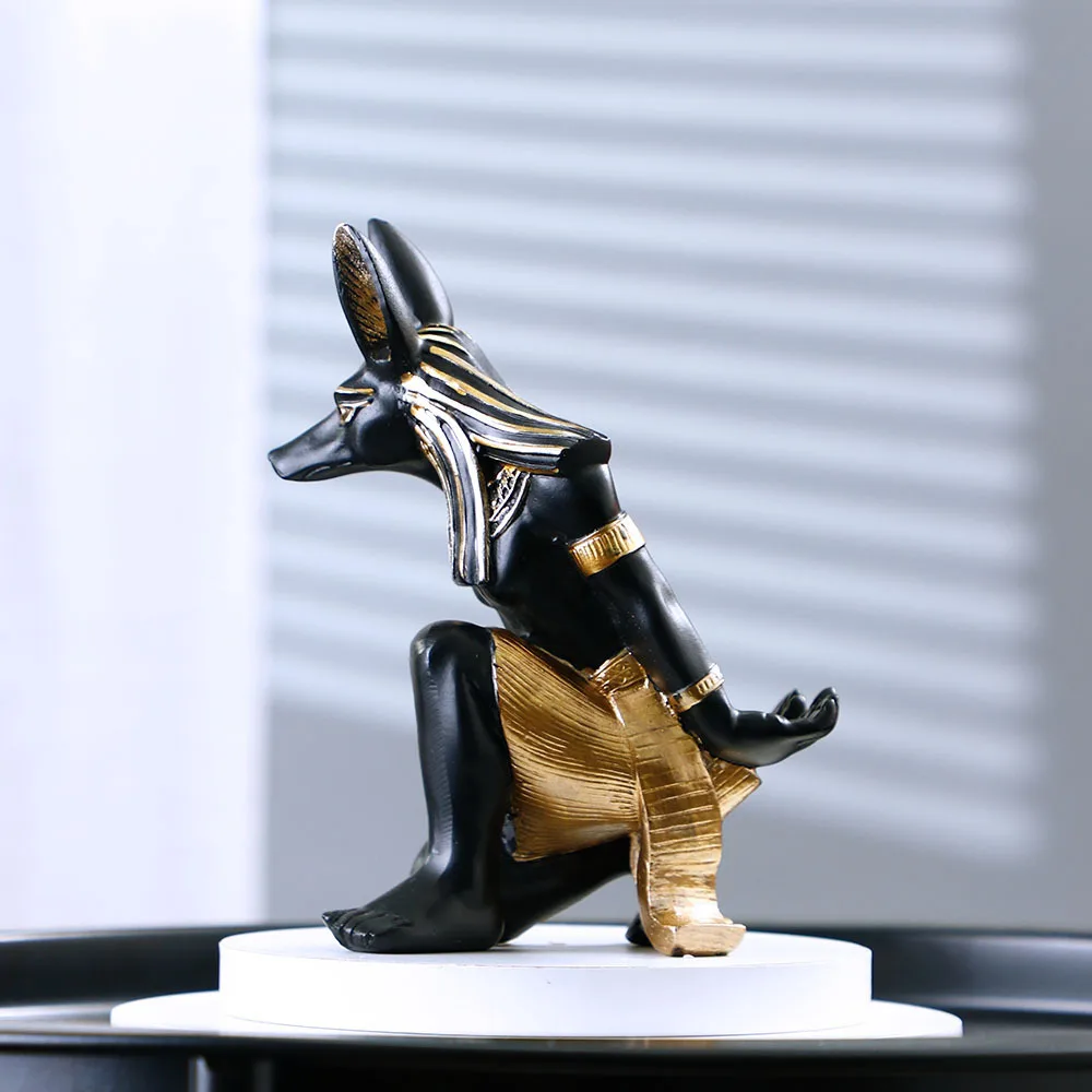 European Style Resin Ornament Ancient Egyptian Anubis Home Use Wine Rack Mobile Phone Stand Decorative Artwork
European Style Resin Ornament Ancient Egyptian Anubis Home Use Wine Rack Mobile Phone Stand Decorative Artwork