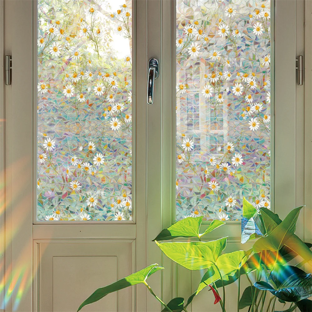 Window Protective Film, Stained Glass Window Film Non-Adhesive Static Cling Rainbow Daisy Glass Window Film Window Stickers
Window Protective Film, Stained Glass Window Film Non-Adhesive Static Cling Rainbow Daisy Glass Window Film Window Stickers