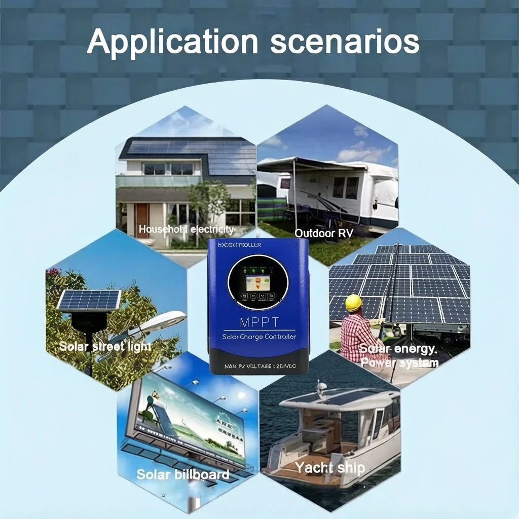 HX Series MPPT Solar Controller 40A/60A/80A Multi‑Voltage Battery Regulator
HX Series MPPT Solar Controller 40A/60A/80A Multi‑Voltage Battery Regulator