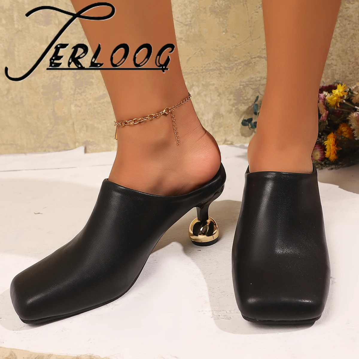 Square Toe High Heels Women Mules Shoes New Fashion Slippers Party Summer Sandals 2025 Designer Woman Flip Flops Slingback Pumps
Square Toe High Heels Women Mules Shoes New Fashion Slippers Party Summer Sandals 2025 Designer Woman Flip Flops Slingback Pumps