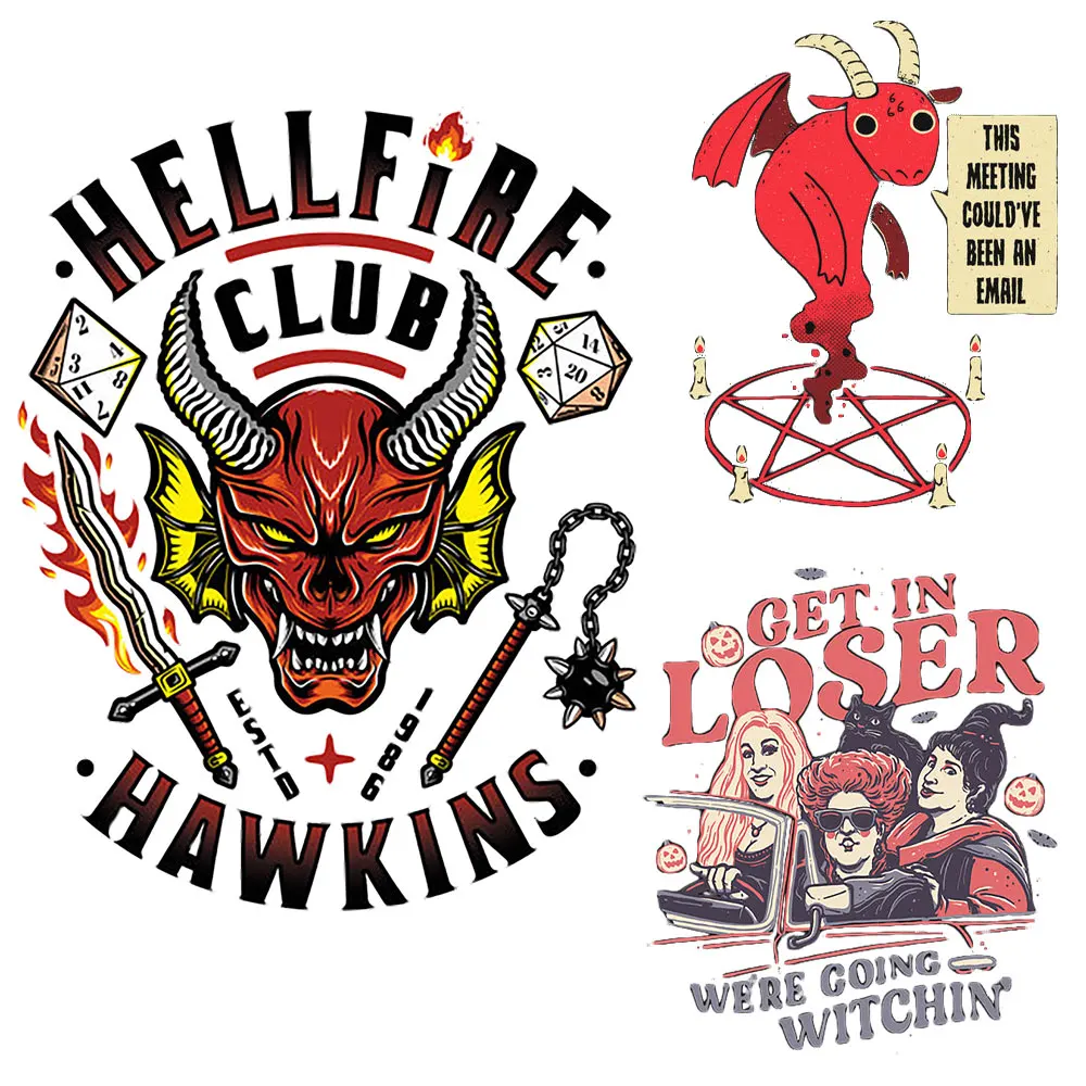 Hawkins Demon Heat Transfer Sticker On Clothes Halloween Witch Party Iron On Patches For Clothing Washable Stickers Appliques
Hawkins Demon Heat Transfer Sticker On Clothes Halloween Witch Party Iron On Patches For Clothing Washable Stickers Appliques