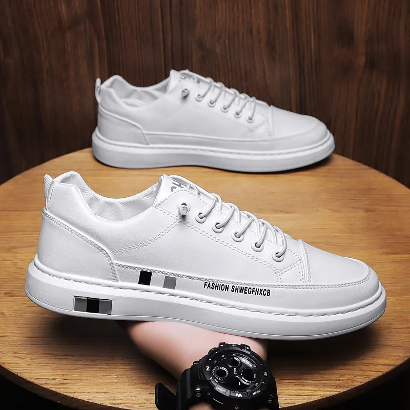 White Black Chunqiuji Men's Casual Shoes Fashion Sneakers Wild Mens Flat Shoes Non-slip Board Shoe
White Black Chunqiuji Men's Casual Shoes Fashion Sneakers Wild Mens Flat Shoes Non-slip Board Shoe