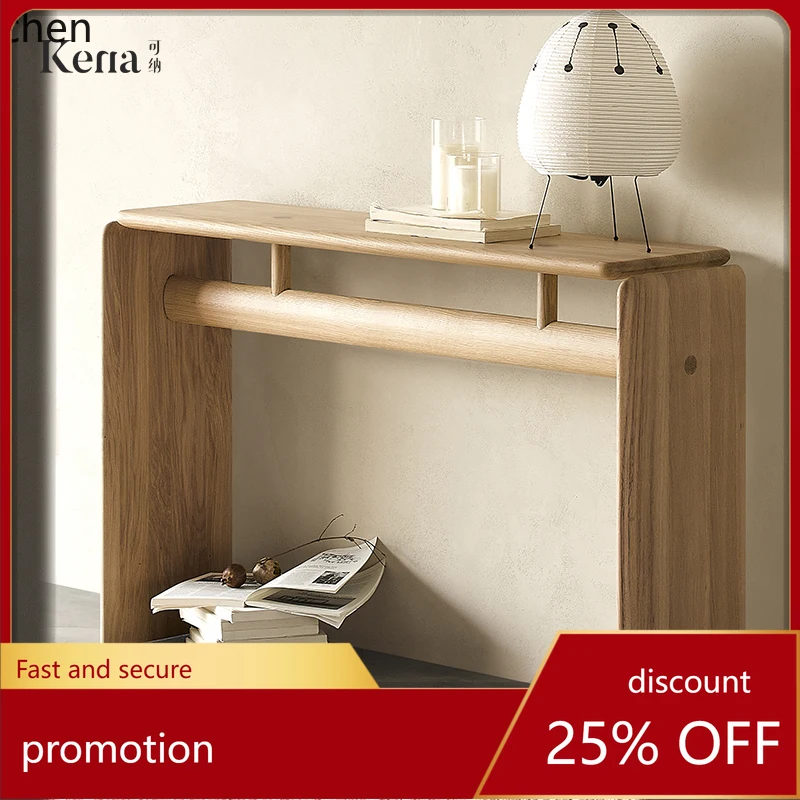 HT White Oak Solid Wood Entrance Table Wabi Sabi Wind Natural Wind Art Entrance Platform
HT White Oak Solid Wood Entrance Table Wabi Sabi Wind Natural Wind Art Entrance Platform