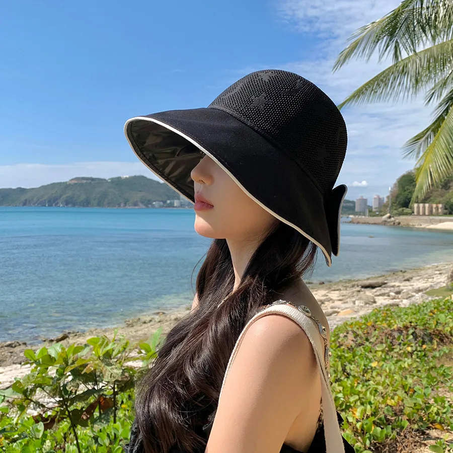Colour-block Bow Fisherman's Hat Women Sun Hat, UV Protection, Black, Sun Protection Casual, Versatile, Woven, Breathable
Colour-block Bow Fisherman's Hat Women Sun Hat, UV Protection, Black, Sun Protection Casual, Versatile, Woven, Breathable