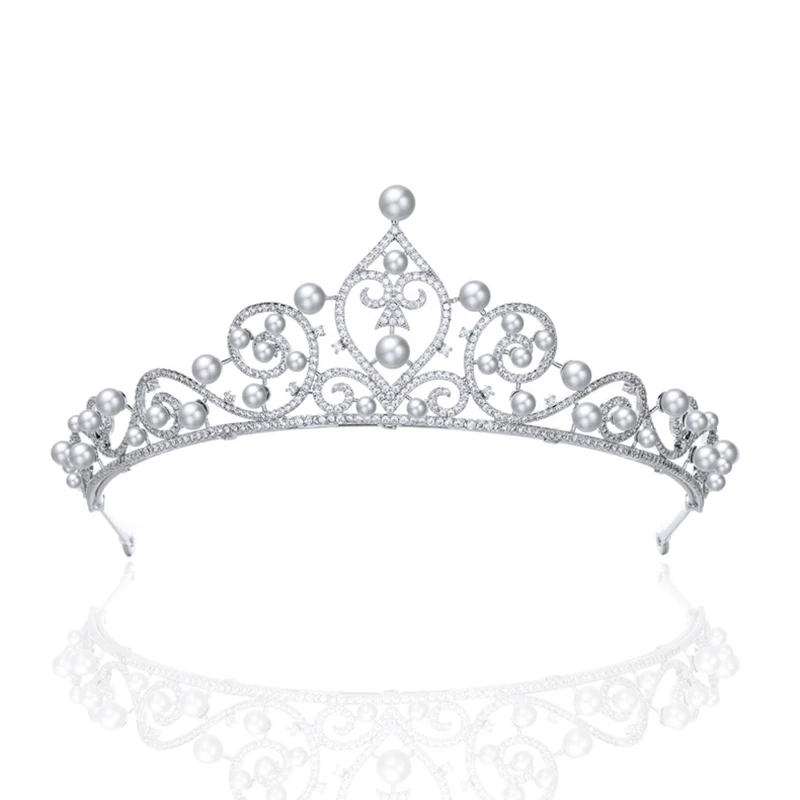 Cubic Zirconia Pearls Tiara for Wedding,Crystal Princess Tiaras Diadem for Girl,Prom,Party Head Jewelry HT21017
Cubic Zirconia Pearls Tiara for Wedding,Crystal Princess Tiaras Diadem for Girl,Prom,Party Head Jewelry HT21017