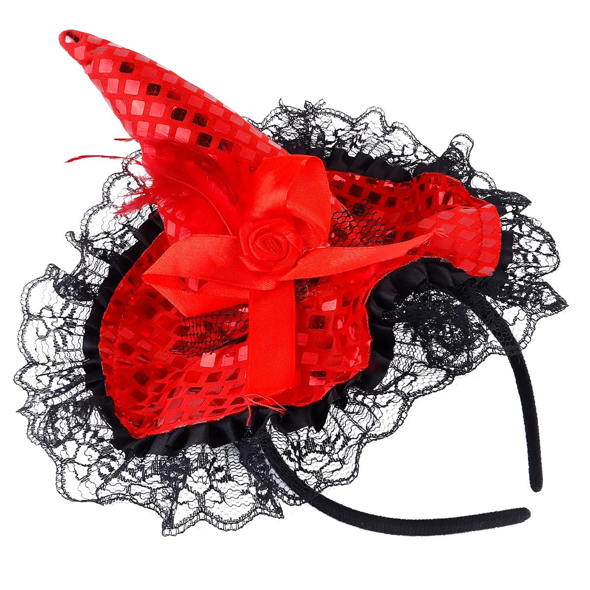 Witch Hat Headband Halloween Party Hair Hoop Cosplay Costume Accessories Masquerade Sequin Witch Hat Lightweight Comfortable
Witch Hat Headband Halloween Party Hair Hoop Cosplay Costume Accessories Masquerade Sequin Witch Hat Lightweight Comfortable