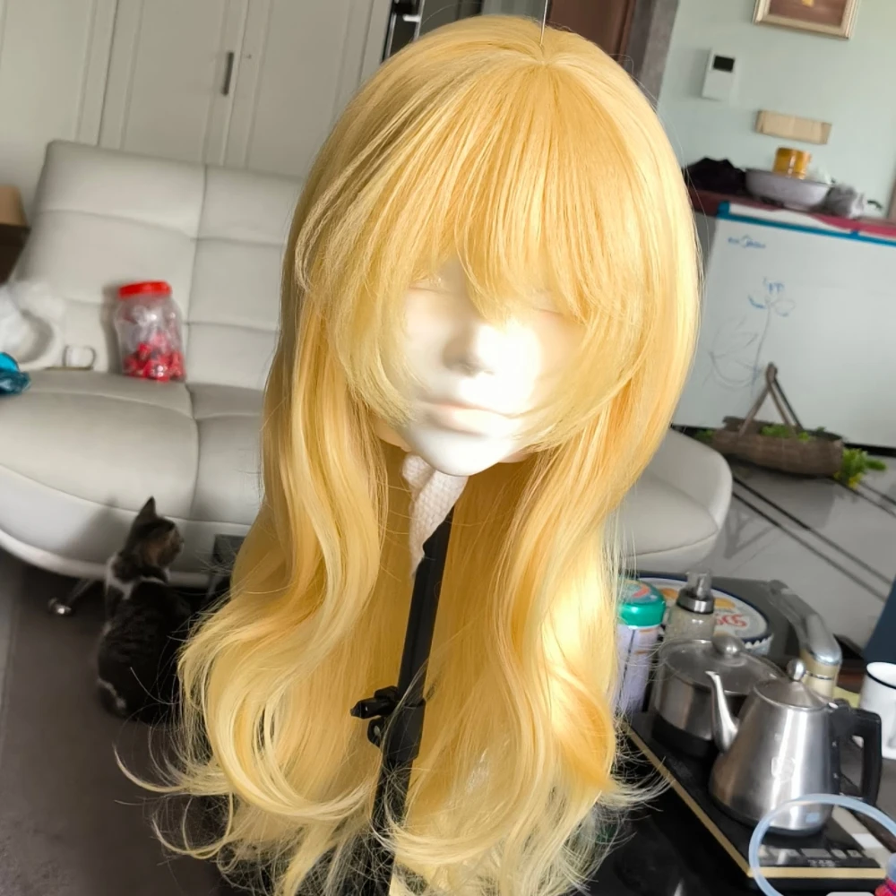 Anime Kaori Miyazono Cosplay Wig Golden Curly Hair Heat resistant Synthetic Fiber Wig With Rose Net Daily Party Wig Cosplay Wig
Anime Kaori Miyazono Cosplay Wig Golden Curly Hair Heat resistant Synthetic Fiber Wig With Rose Net Daily Party Wig Cosplay Wig