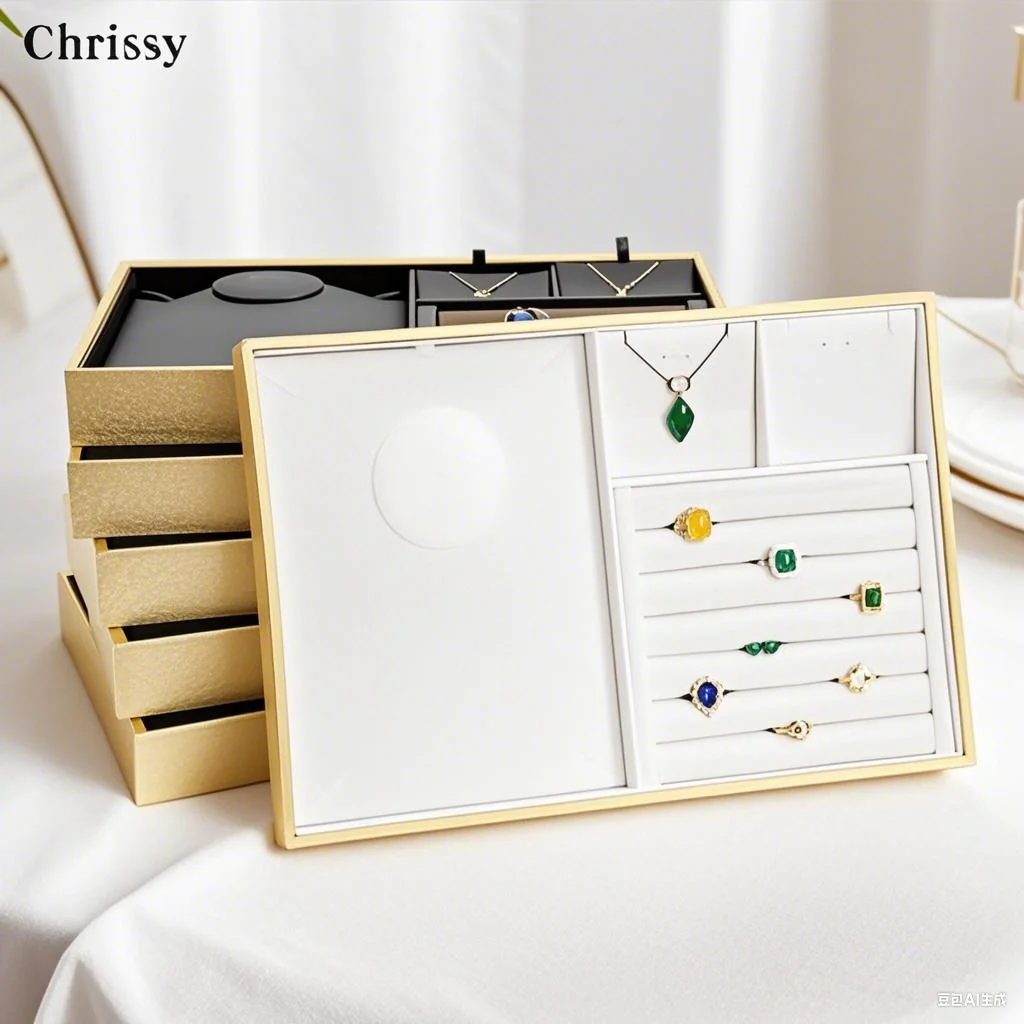 White PU Leather Jewelry Pallet Necklace Tray for show Rings Bracelet Exhibition Jewelry Organizer Showcases
White PU Leather Jewelry Pallet Necklace Tray for show Rings Bracelet Exhibition Jewelry Organizer Showcases