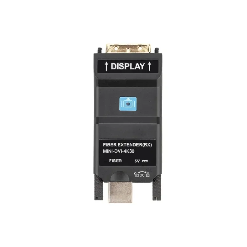 MINI 4K@30HZ DVI Fiber Optic Extender with LC Connectors and DVI Plug for Transmission DVI Signal Over Optical Fiber
MINI 4K@30HZ DVI Fiber Optic Extender with LC Connectors and DVI Plug for Transmission DVI Signal Over Optical Fiber