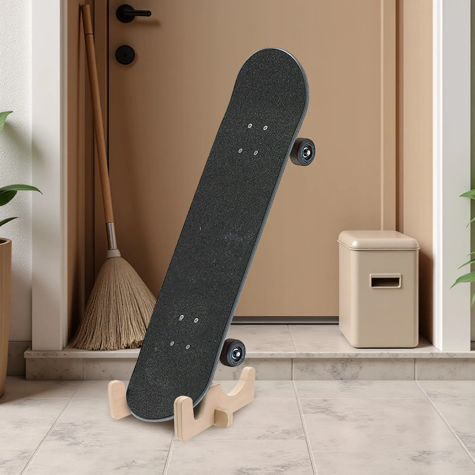 1Set Wood Skateboard Stand Rack Freestanding Vertical Surfboard Storage Rack Snowboard Display Stand Balance Board Holder
1Set Wood Skateboard Stand Rack Freestanding Vertical Surfboard Storage Rack Snowboard Display Stand Balance Board Holder