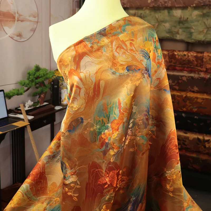 Shanhai Jing Real Silk Women's Clothing Fabric Cheongsam National Style New Chinese Dress Vest Skirt Ancient
Shanhai Jing Real Silk Women's Clothing Fabric Cheongsam National Style New Chinese Dress Vest Skirt Ancient