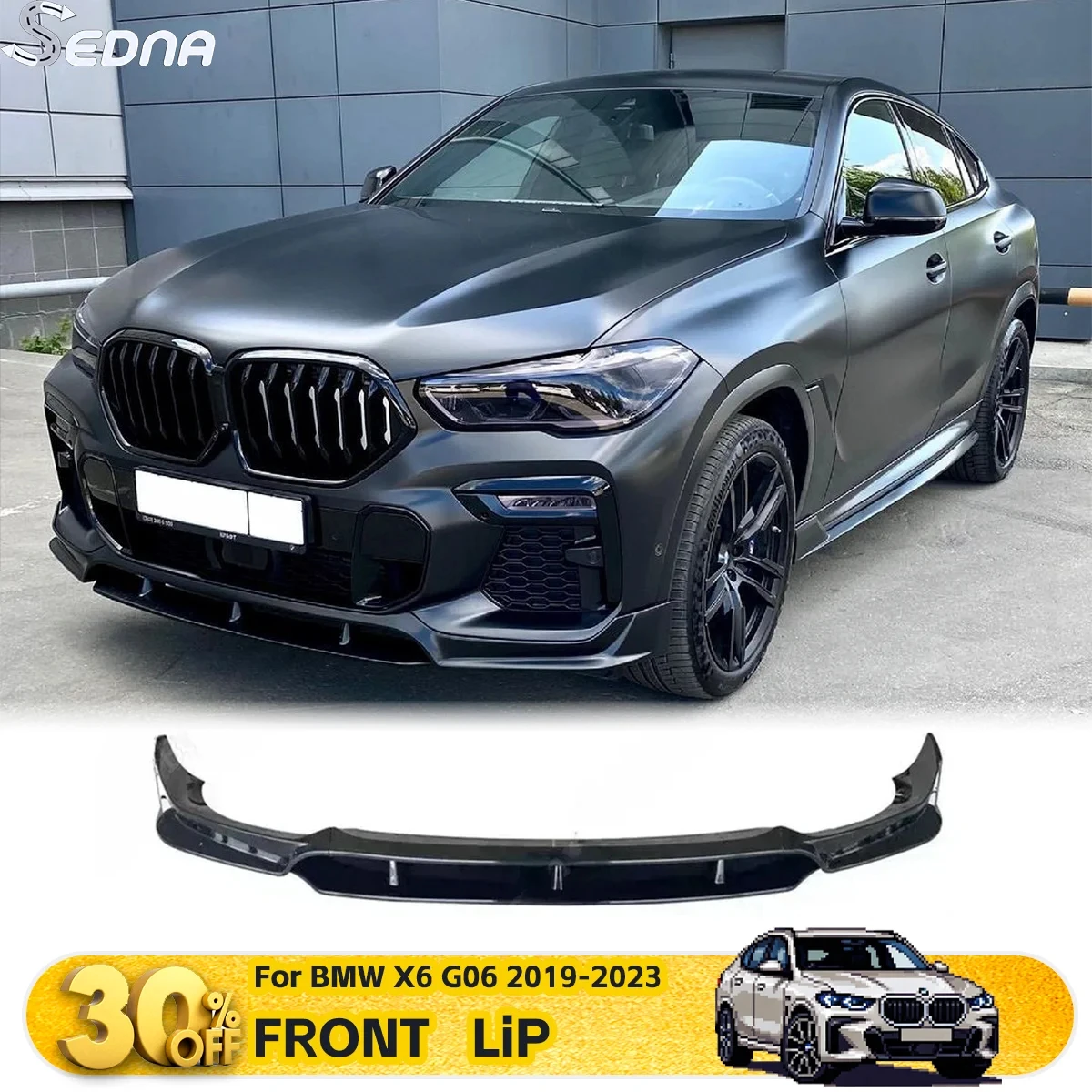 Для BMW X6 G06 2019-2023 передний бампер, сплиттер для губ, спойлер, комплекты кузова, автомобильный диффузор переднего лезвия, аксессуары для внешней тюнинга
Для BMW X6 G06 2019-2023 передний бампер, сплиттер для губ, спойлер, комплекты кузова, автомобильный диффузор переднего лезвия, аксессуары для внешней тюнинга