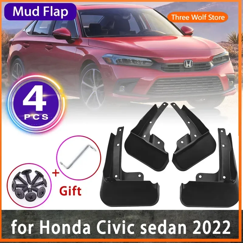 4x for Honda Civic 11th Gen LX Sedan 2022 2023 2024 Mudguards Splash Guards Fender Mud Flaps Front Rear Accessories Car Styling
4x for Honda Civic 11th Gen LX Sedan 2022 2023 2024 Mudguards Splash Guards Fender Mud Flaps Front Rear Accessories Car Styling