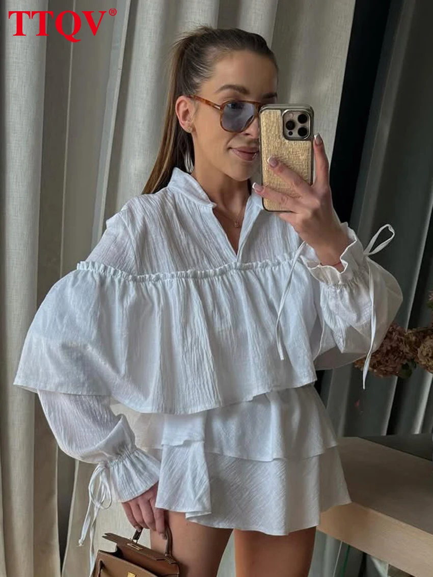 Clacive Fashion Loose White Cotton 2 Pieces Set For Woman 2026 Elegant Long Sleeve Shirt With High Waist Mini Skirt Set Female
Clacive Fashion Loose White Cotton 2 Pieces Set For Woman 2026 Elegant Long Sleeve Shirt With High Waist Mini Skirt Set Female