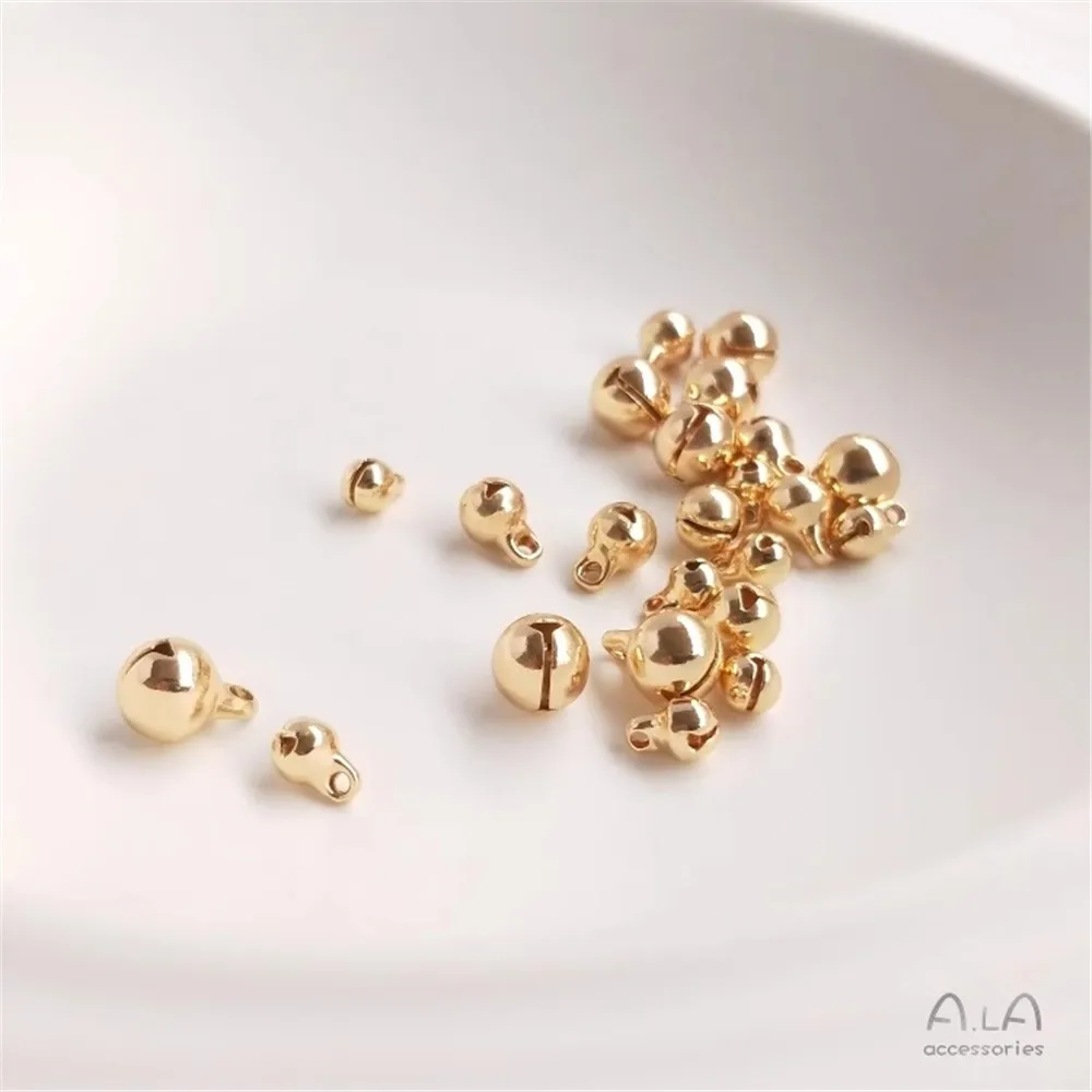 14K Gold Accessories Color Preservation Bell Small Pendant Diy Hand String Bracelet Pendant Jewelry Pendant Material
14K Gold Accessories Color Preservation Bell Small Pendant Diy Hand String Bracelet Pendant Jewelry Pendant Material