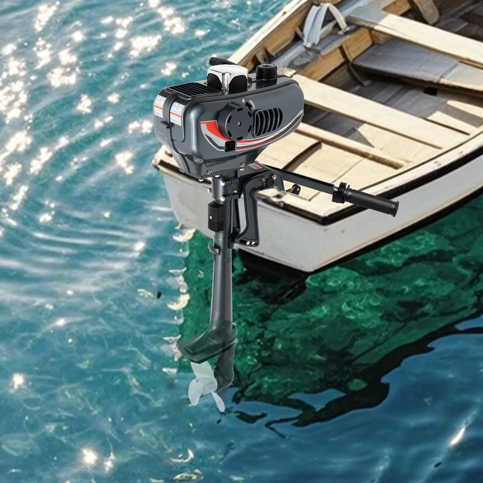 Подвесной мотор 2,5 кВт, 3,5-илиндрический 2-тактный двигатель, 5000 об/мин, термостойкость для резиновых лодок/надувных лодок/рыбацких лодок
Подвесной мотор 2,5 кВт, 3,5-илиндрический 2-тактный двигатель, 5000 об/мин, термостойкость для резиновых лодок/надувных лодок/рыбацких лодок