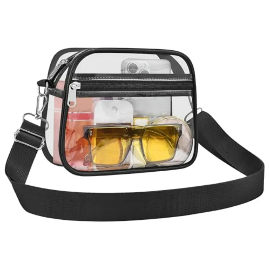 Clear Bag for Stadium Events Clear Sports Fan Handbags Purses with Adjustbale Strap for Concerts Festivals Game Day
Clear Bag for Stadium Events Clear Sports Fan Handbags Purses with Adjustbale Strap for Concerts Festivals Game Day