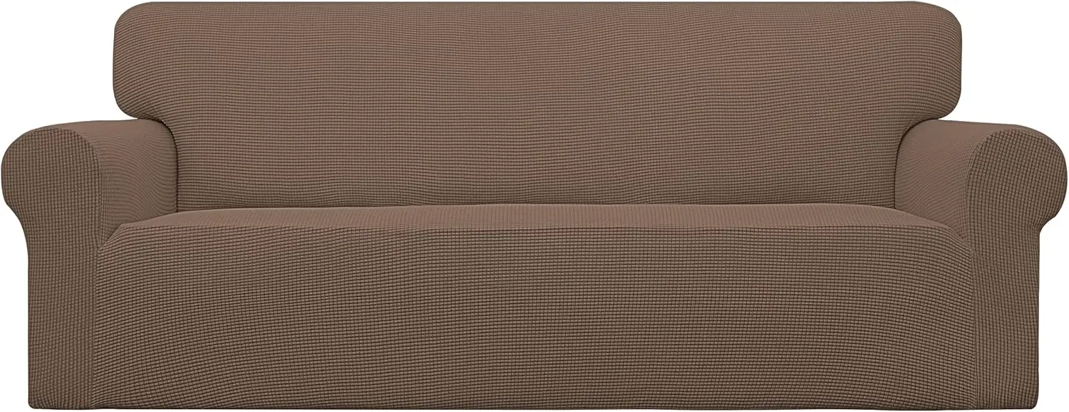 Stretch Sofa Slipcover 1-Piece Couch Cover with Elastic Bottom, Polyester Spandex Jacquard Fabric, Small Checks (Sofa, Brown)
Stretch Sofa Slipcover 1-Piece Couch Cover with Elastic Bottom, Polyester Spandex Jacquard Fabric, Small Checks (Sofa, Brown)