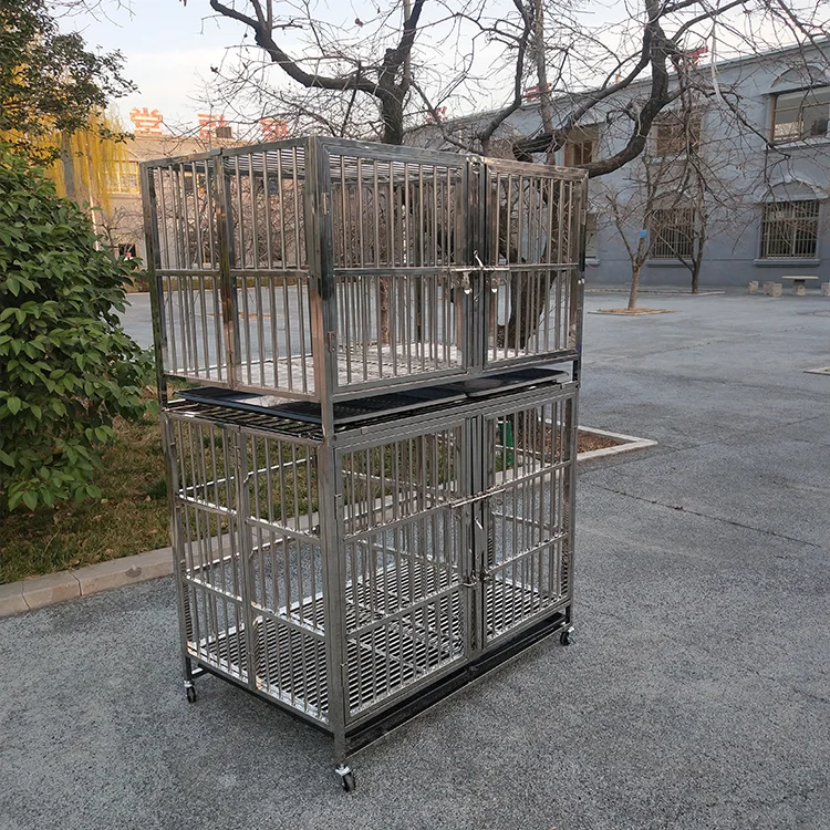 Lize Factory Direct Two- Three-Layer Stainless Steel Pet Cage Button Closure Sturdy Folding Design Plastic Tray Pallet For Dogs
Lize Factory Direct Two- Three-Layer Stainless Steel Pet Cage Button Closure Sturdy Folding Design Plastic Tray Pallet For Dogs