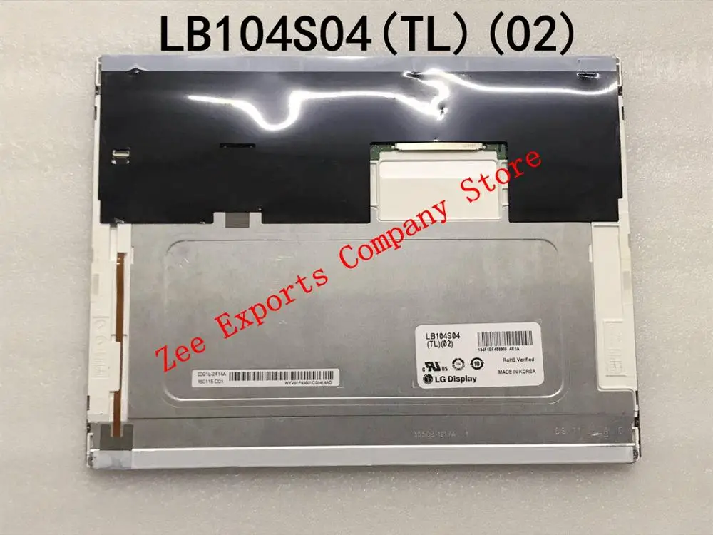 LB104S04(TL)(02) LB104S04-TL02 10.4 Inch LCD Screen Display Panel for Industrial Equipment Test Working Before Shipment
LB104S04(TL)(02) LB104S04-TL02 10.4 Inch LCD Screen Display Panel for Industrial Equipment Test Working Before Shipment