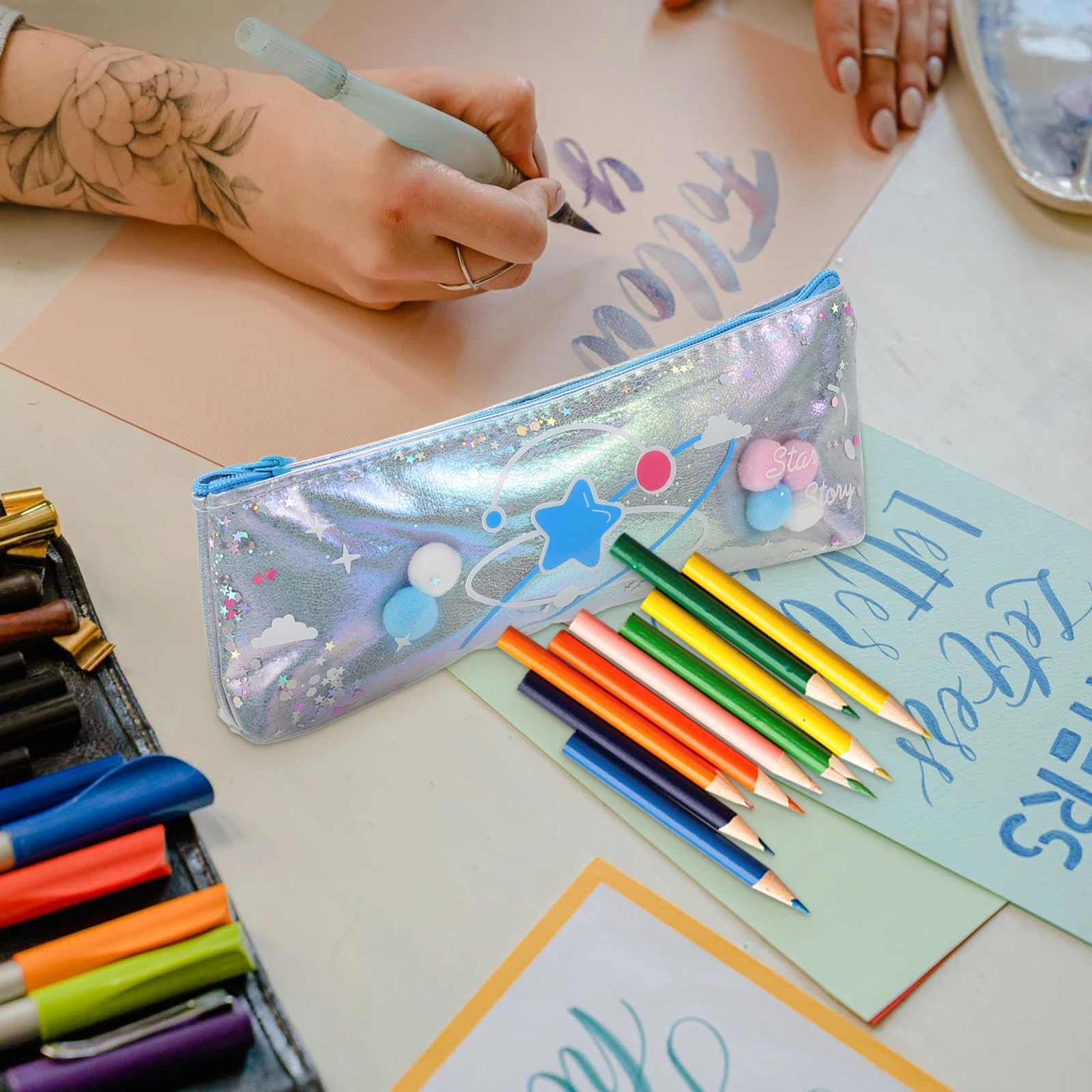 2pcs Pencil Bag Clear Storage Zippered Pouches Small Container Case School Supplies Cartoon Design Dust Proof Big Capacity
2pcs Pencil Bag Clear Storage Zippered Pouches Small Container Case School Supplies Cartoon Design Dust Proof Big Capacity