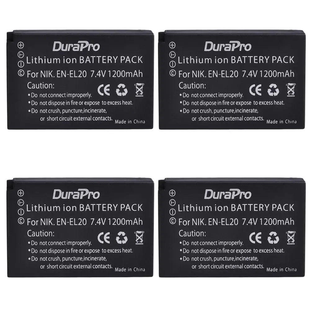 1200mAh EN-EL20 EN EL20 EN EL20a Replacement Li-ion Battery for Nikon Coolpix P1000 Nikon1 J1, J2, J3 Nikon1 AW1 Cameras Parts
1200mAh EN-EL20 EN EL20 EN EL20a Replacement Li-ion Battery for Nikon Coolpix P1000 Nikon1 J1, J2, J3 Nikon1 AW1 Cameras Parts