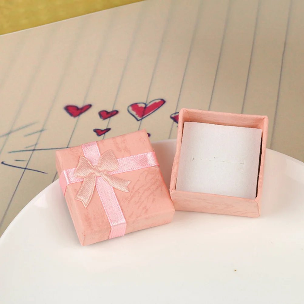 5Pcs Gift Boxes Elegant Small Square Bowknot Decor Pink Suitable for Rings Earrings Jewelry Paper Box Mini Gift Boxes
5Pcs Gift Boxes Elegant Small Square Bowknot Decor Pink Suitable for Rings Earrings Jewelry Paper Box Mini Gift Boxes