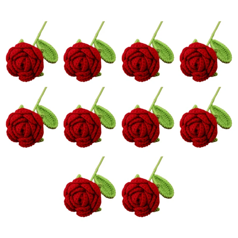 T83C-Handmade Knitted Rose Artificial Flowers, Knitted Crochet Bouquet Decoration, Table Decoration Holiday Gift
T83C-Handmade Knitted Rose Artificial Flowers, Knitted Crochet Bouquet Decoration, Table Decoration Holiday Gift