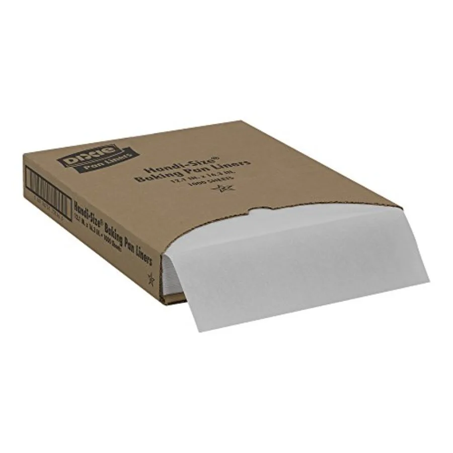 Dixie Grease-Proof Non-Stick Pan Liner by GP PRO White HS1000 16.38'' Length x 12.19" Width (Case of 1 000)
Dixie Grease-Proof Non-Stick Pan Liner by GP PRO White HS1000 16.38'' Length x 12.19" Width (Case of 1 000)