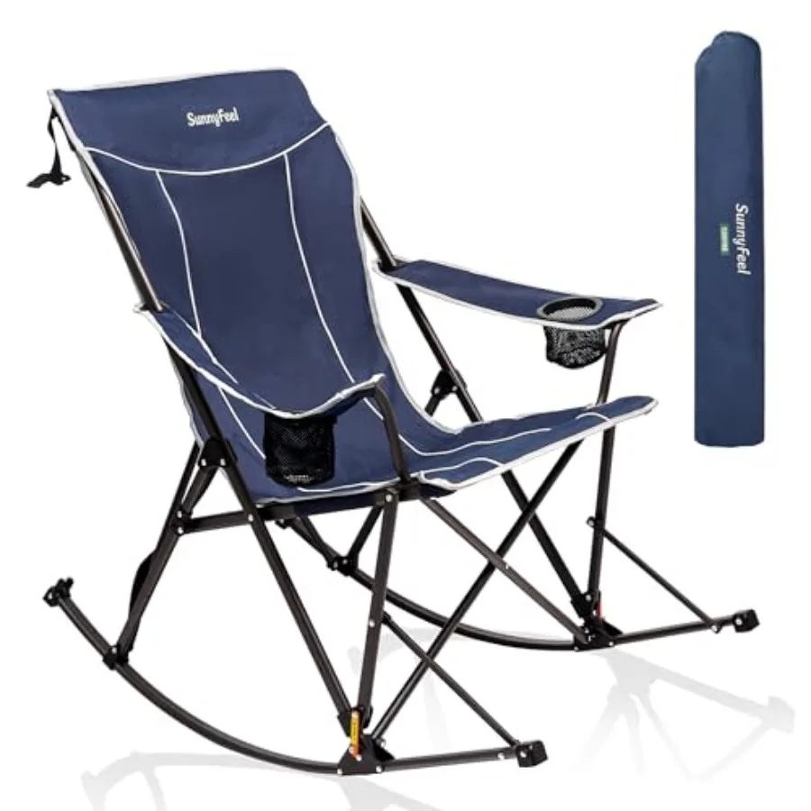 Oversized Folding Rocking Camping Chair with Buckle Design Outdoor Rocker High Back Lawn Camp Rocker Chair with Cup Holder Heav
Oversized Folding Rocking Camping Chair with Buckle Design Outdoor Rocker High Back Lawn Camp Rocker Chair with Cup Holder Heav