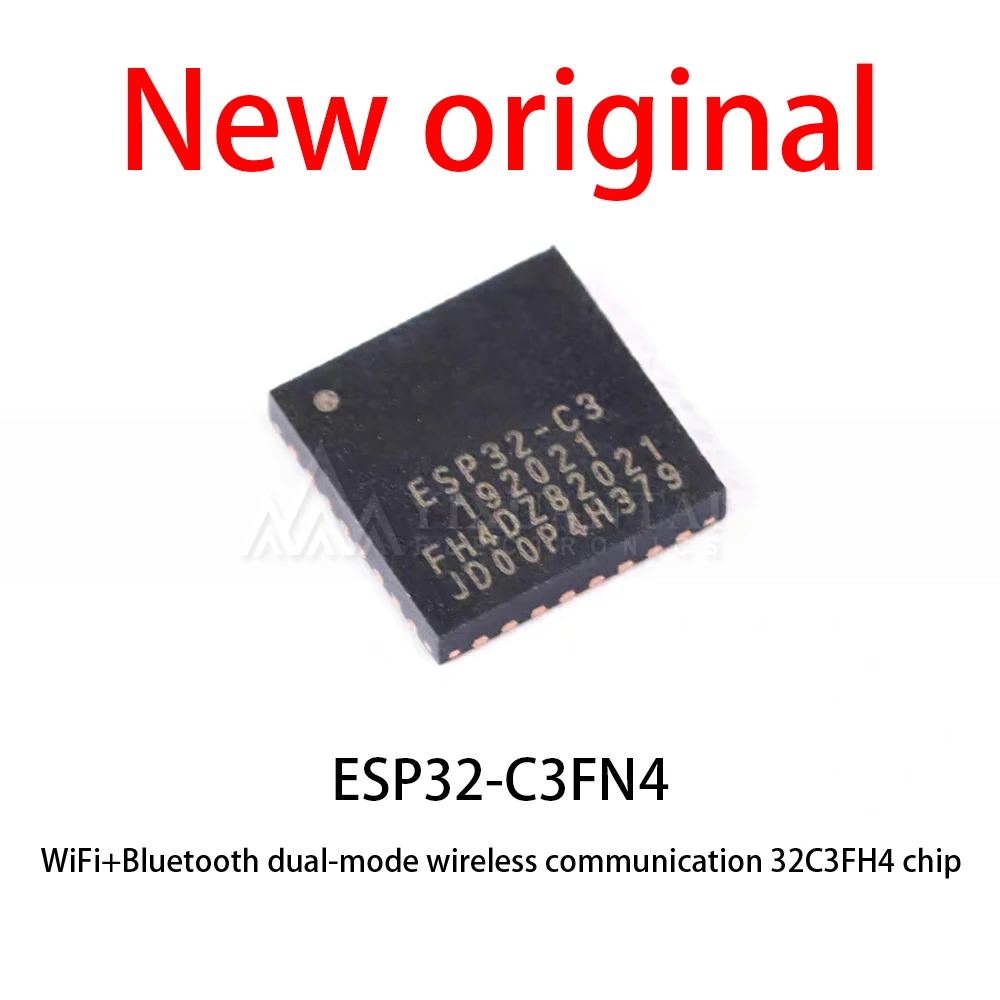 (10-50piece) New original ESP32-C3FN4 ESP32 RF WiFi+Bluetooth dual-mode wireless communication 32C3FH4 chip MCU
(10-50piece) New original ESP32-C3FN4 ESP32 RF WiFi+Bluetooth dual-mode wireless communication 32C3FH4 chip MCU