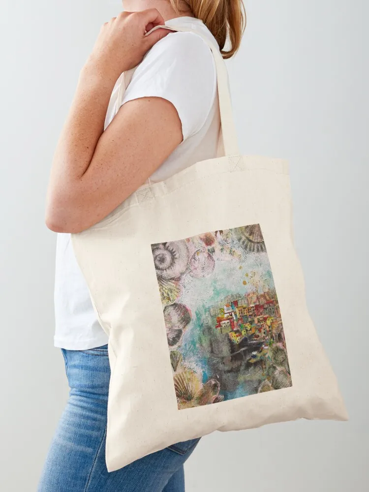 Sea Shells and an Italian Coastal Town Tote Bag canvas bags Eco bag women bag foldable reusable
Sea Shells and an Italian Coastal Town Tote Bag canvas bags Eco bag women bag foldable reusable