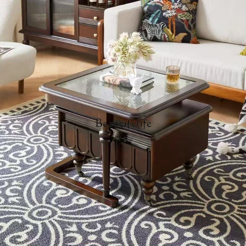 American simple living room coffee table combination TV cabinet French Nordic entrance chest cabinet
American simple living room coffee table combination TV cabinet French Nordic entrance chest cabinet