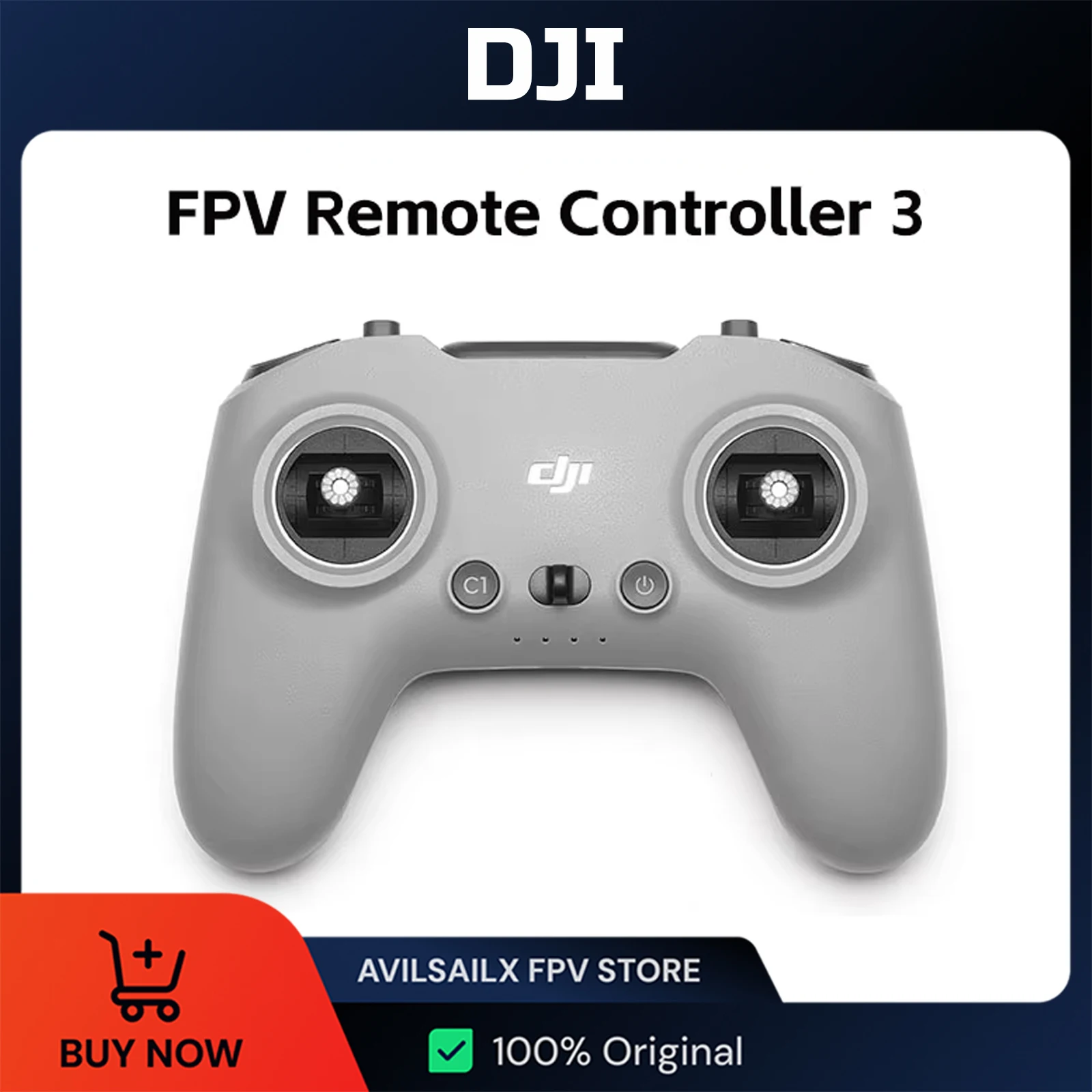 Пульт дистанционного управления DJI FPV 3 для очков DJI Avata 2, 3, новый DJI Neo
Пульт дистанционного управления DJI FPV 3 для очков DJI Avata 2, 3, новый DJI Neo