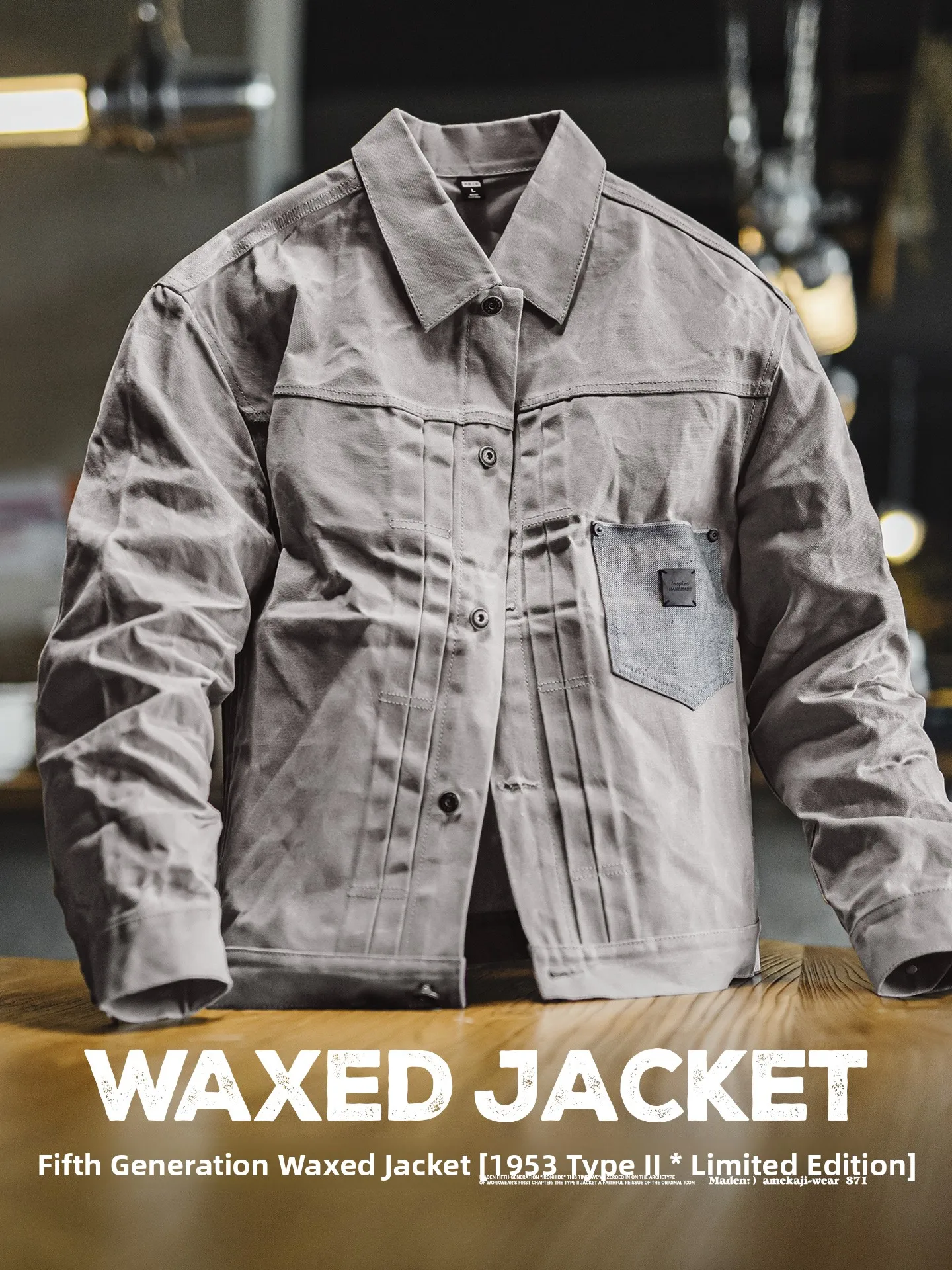 Мужская винтажная куртка Maden из чистого хлопка, масляного воска, твердые и жесткие глаза, верхняя одежда второго поколения, осенний сезон, повседневная одежда
Мужская винтажная куртка Maden из чистого хлопка, масляного воска, твердые и жесткие глаза, верхняя одежда второго поколения, осенний сезон, повседневная одежда