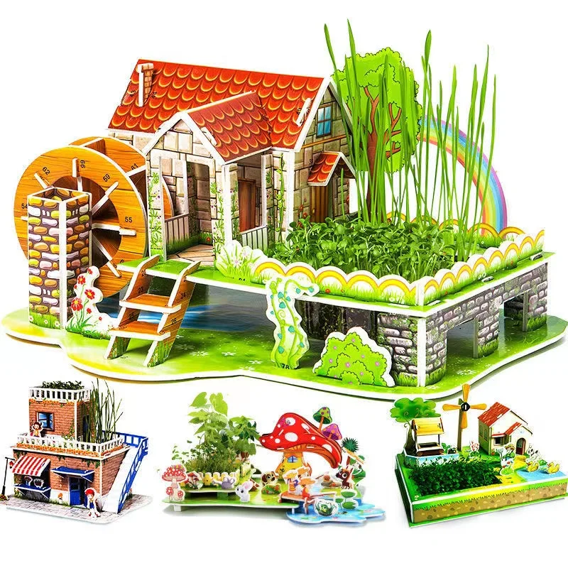 3D three-dimensional Building Construction Toys Planting farm model Children's DIY building toys Christmas birthday Gift
3D three-dimensional Building Construction Toys Planting farm model Children's DIY building toys Christmas birthday Gift