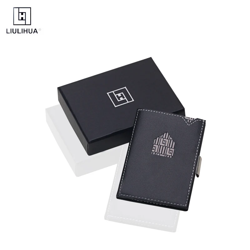 Simple Mini Wallet cowhide three fold Wallet European and American business RFID card bag
Simple Mini Wallet cowhide three fold Wallet European and American business RFID card bag