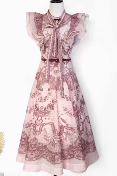 Tops and Skirt Set 2025 High Quality Linen and Silk Grey Lace Floral Print Ruffles Blouse
Tops and Skirt Set 2025 High Quality Linen and Silk Grey Lace Floral Print Ruffles Blouse