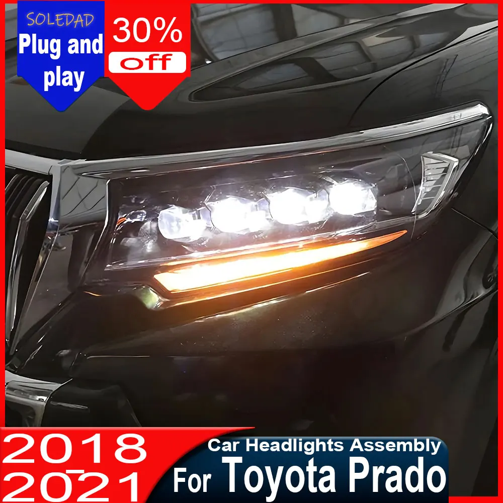 Car For Toyota Prado 2018 2019 2020 2021 Head Lamp Assembly Car Styling Headlights DRL Turn Signal Projector Lens Accessories
Car For Toyota Prado 2018 2019 2020 2021 Head Lamp Assembly Car Styling Headlights DRL Turn Signal Projector Lens Accessories