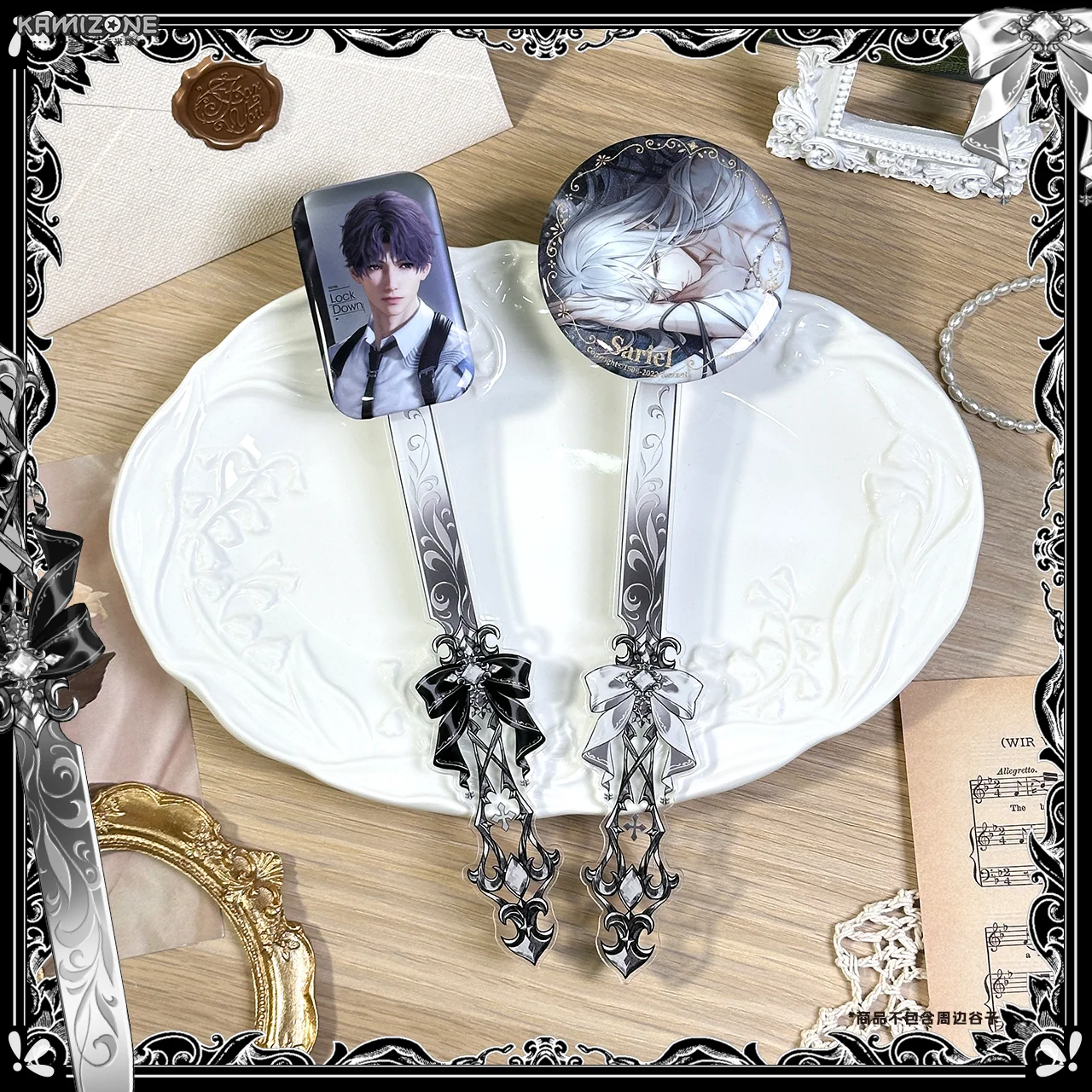 Dark Acrylic Knife-Shaped Check-in Stick – Magnetic Badge Display Stand for Anime Goods & Oshi Activities, Gumei Photo Prop
Dark Acrylic Knife-Shaped Check-in Stick – Magnetic Badge Display Stand for Anime Goods & Oshi Activities, Gumei Photo Prop