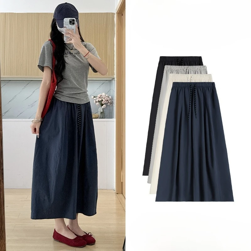 Summer New A-line Lace Women Skirt Apricot Lace Up High Waist Skirt Casual Vacation Streetwear 2025
Summer New A-line Lace Women Skirt Apricot Lace Up High Waist Skirt Casual Vacation Streetwear 2025