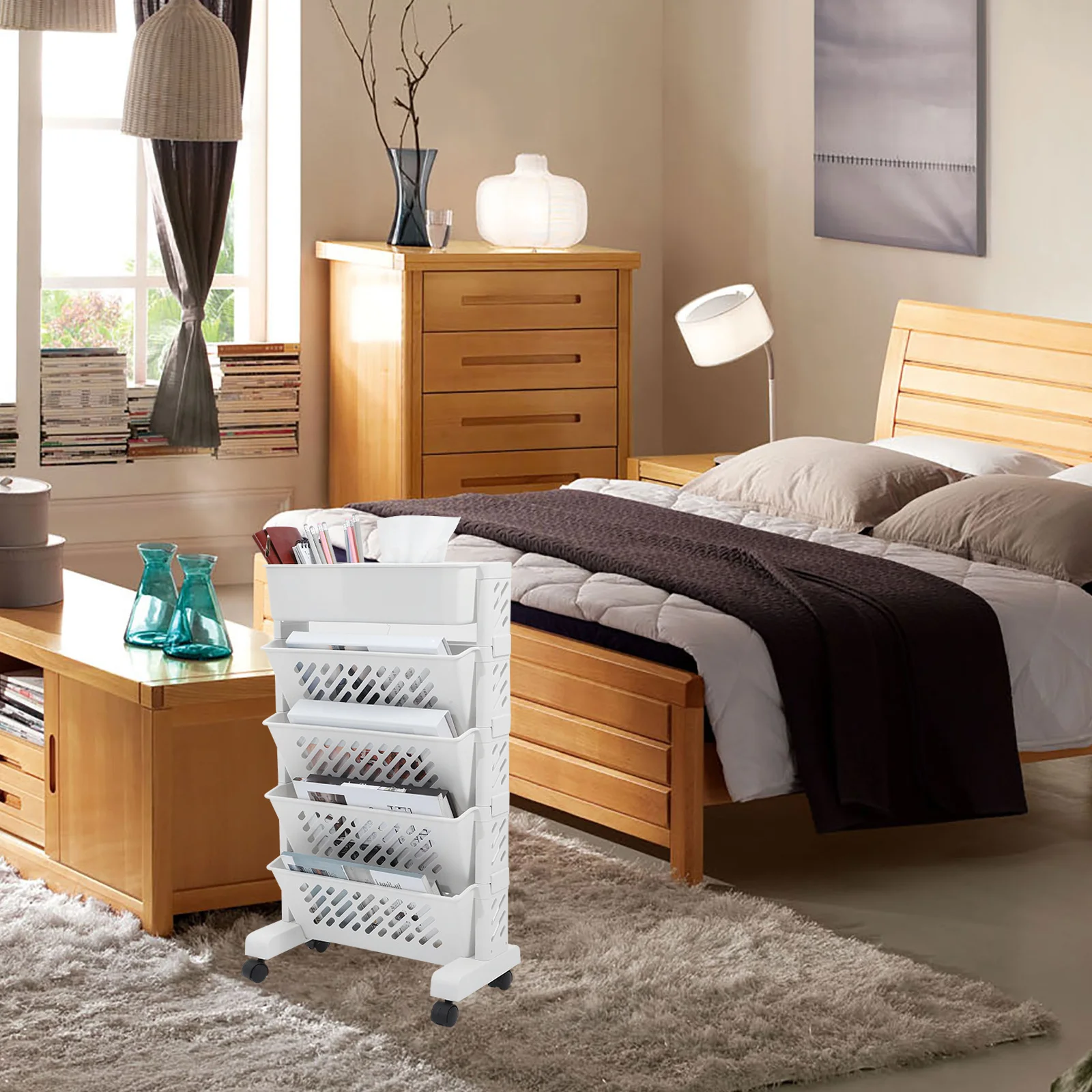 Plastic Multi-Layer Rolling Storage Cart Household Bookshelf Organizer Bookcase for Rack Book Shelf Room 
Plastic Multi-Layer Rolling Storage Cart Household Bookshelf Organizer Bookcase for Rack Book Shelf Room