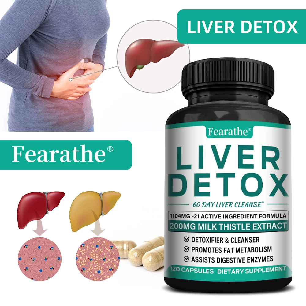 Organic Milk Thistle Liver Detox Capsules - Liver Protection, Cholesterol Lowering & Digestive Health Support, Antioxidant
Organic Milk Thistle Liver Detox Capsules - Liver Protection, Cholesterol Lowering & Digestive Health Support, Antioxidant
