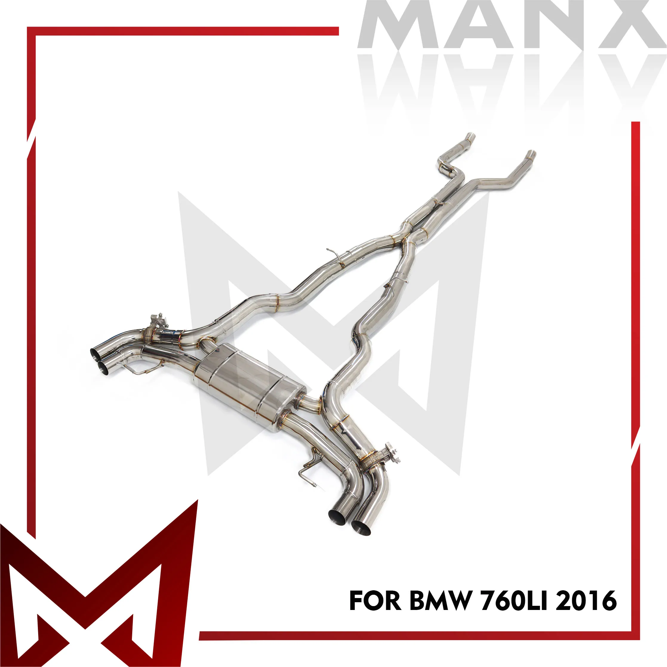 MANX Car Exhaust System For BMW 760LI 2016 Stainless Steels Catback High Flow Performance Exhaust Pipe With OEM Valve
MANX Car Exhaust System For BMW 760LI 2016 Stainless Steels Catback High Flow Performance Exhaust Pipe With OEM Valve