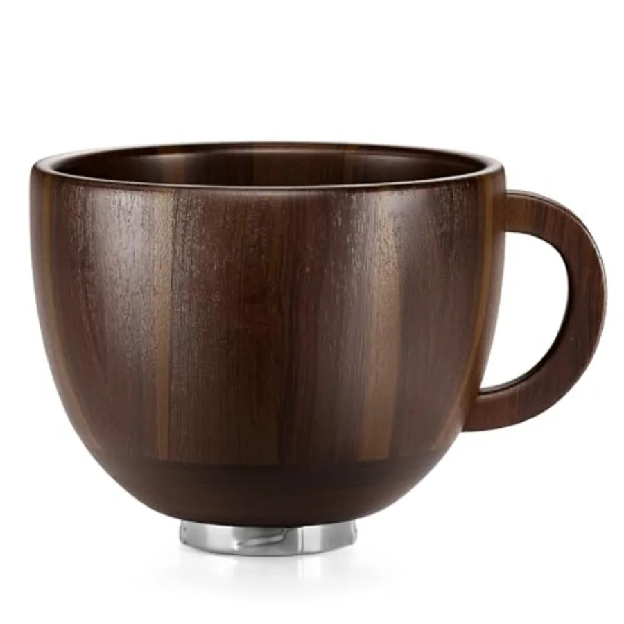 Kitchen wooden bowl with handle, acacia wood mixing bowls holder for stand mixer, natural color, space-saving design compatible
Kitchen wooden bowl with handle, acacia wood mixing bowls holder for stand mixer, natural color, space-saving design compatible