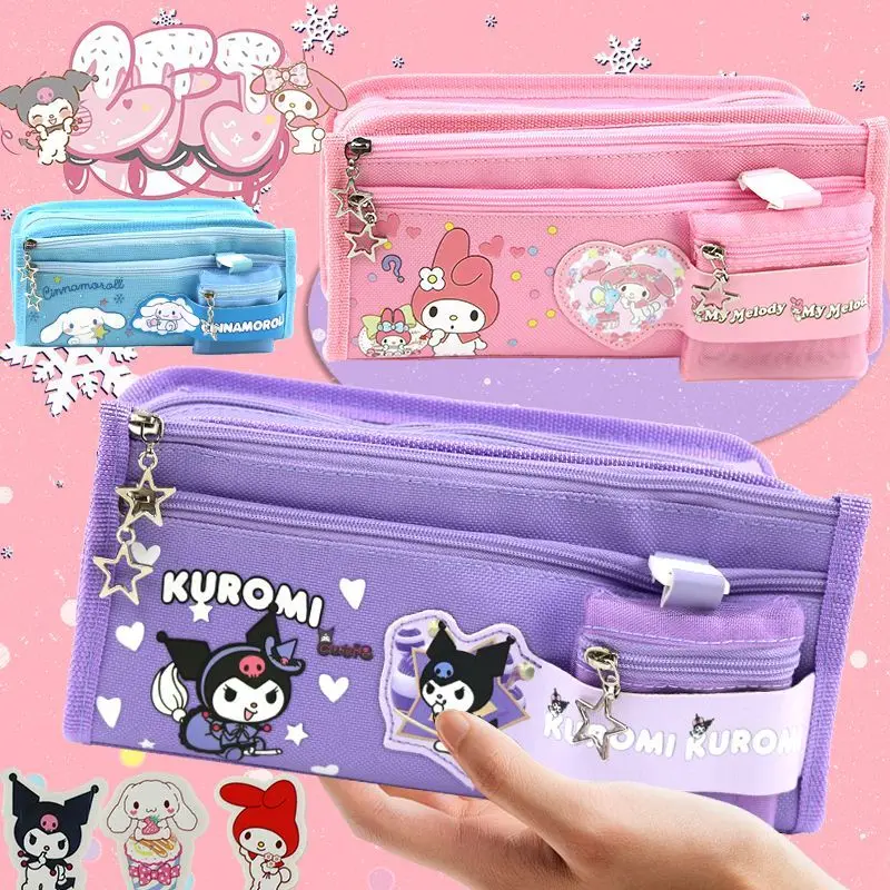 Sanrio Pencil Case Kawaii Kuromi Cinnamoroll Melody School Pencils Bag Large Capacity Pen Case Supplies Stationery Cosmetic Bags
Sanrio Pencil Case Kawaii Kuromi Cinnamoroll Melody School Pencils Bag Large Capacity Pen Case Supplies Stationery Cosmetic Bags