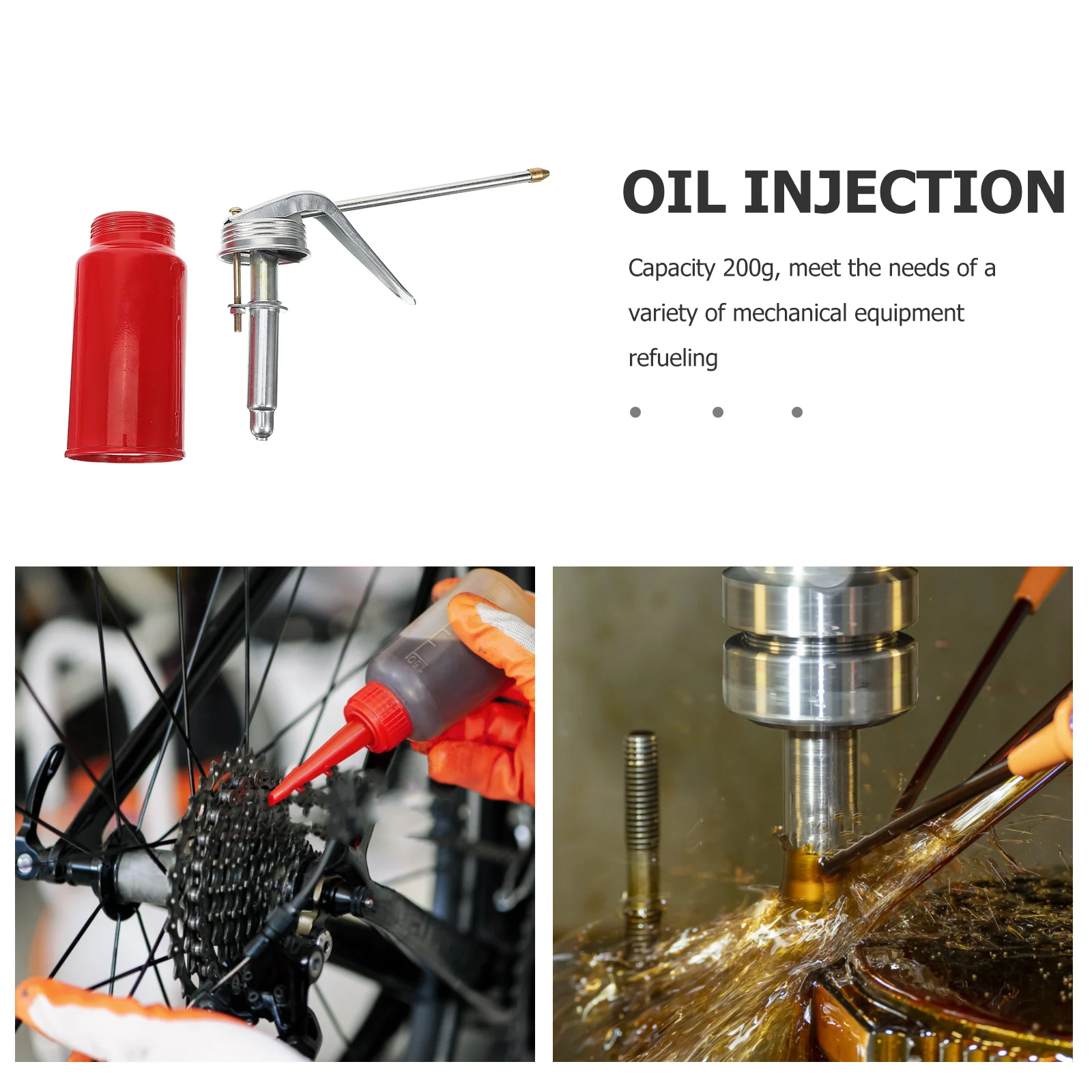 200Ml High Pressure Oil Can Metal Lubrication Oiler Efficient Refueling for Machinery DIY Maintenance Oil Dispenser Jug
200Ml High Pressure Oil Can Metal Lubrication Oiler Efficient Refueling for Machinery DIY Maintenance Oil Dispenser Jug