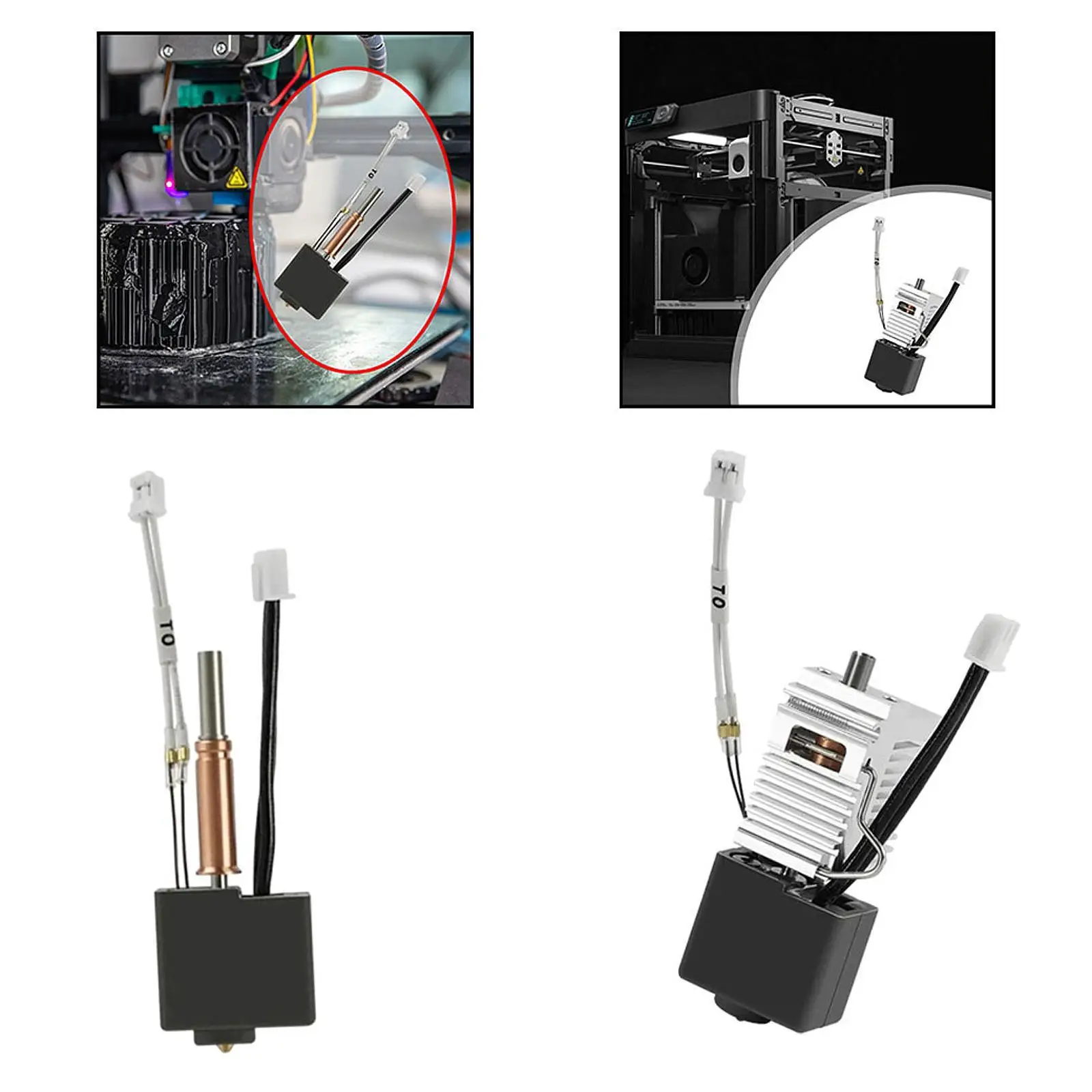 Extruder Heater Block Brass Nozzle 0.4mm Head Extruder Sturdy Spare Part Thermistor Throat Heater Block Heating Block Kit
Extruder Heater Block Brass Nozzle 0.4mm Head Extruder Sturdy Spare Part Thermistor Throat Heater Block Heating Block Kit