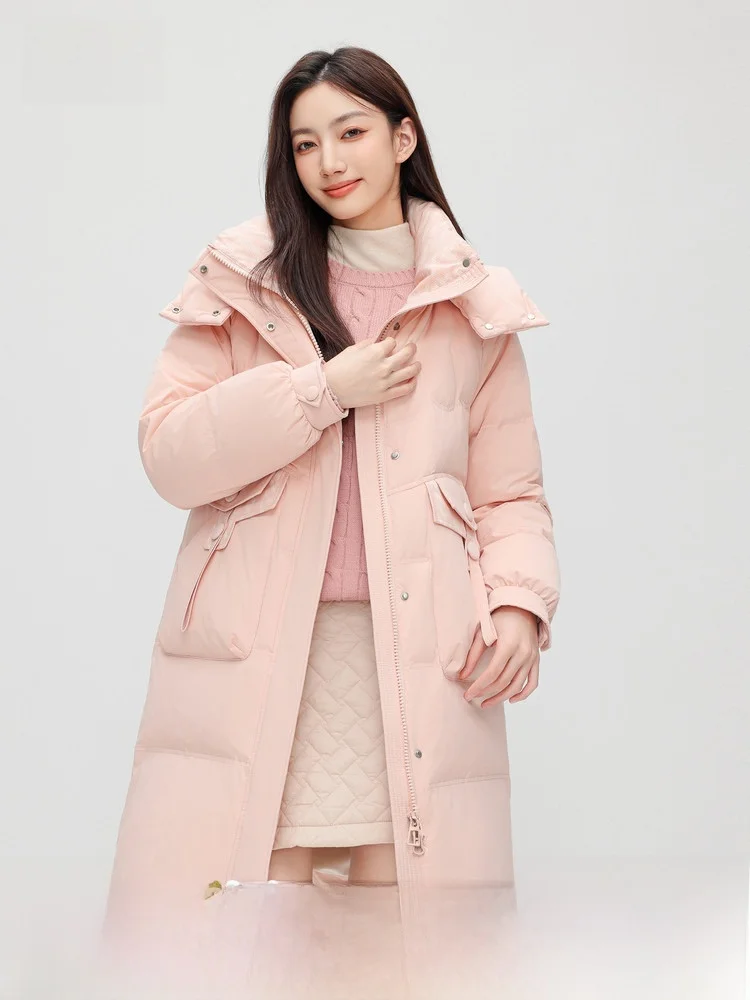 Женская удлиненная пуховая куртка Snow Flng Весна 2026 со съемным капюшоном, теплая, комфортная, уютная, на завязках, из полиэфирного волокна
Женская удлиненная пуховая куртка Snow Flng Весна 2026 со съемным капюшоном, теплая, комфортная, уютная, на завязках, из полиэфирного волокна